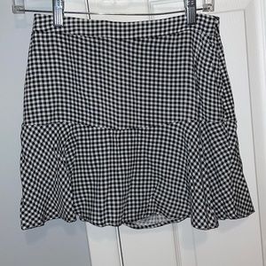 gingham skirt/skort